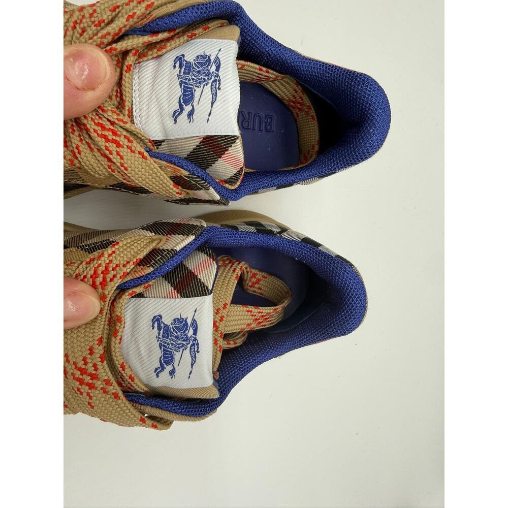 Burberry Terrace Check Cotton Low-Top Sneakers SZ:35.5 - Picture 3 of 12